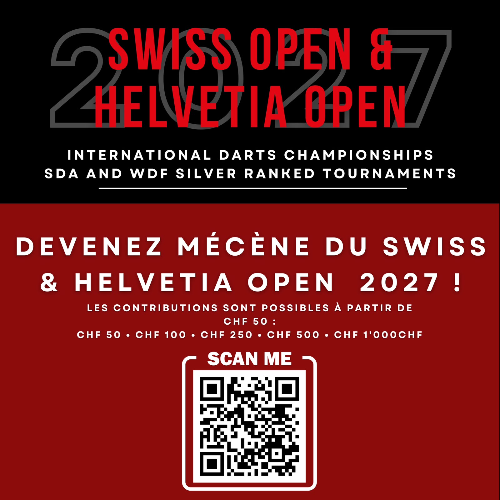 Devenez M&eacute;c&egrave;ne du Swiss Open et Helvetia Open 2027